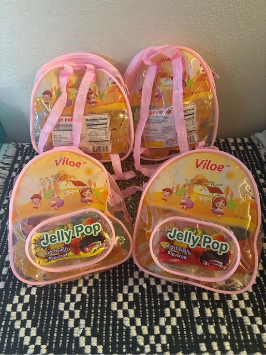 Jellypop Other - Jellypop Kids Pink Clear & Pink Backpack with Toy Car